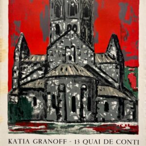 AFFICHES ORIGINALES - Spectacle & Évènements - Jean Couty à la Galerie Katia Granoff – Affiche Expo Litho Mourlot 1961