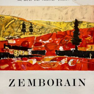 AFFICHES ORIGINALES - Spectacle & Évènements - Zemborain à la Galerie Chardin – Affiche Expo Litho Guillard, Gourdon & Cie 1974