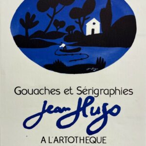 AFFICHES ORIGINALES - Spectacle &amp; Évènements - Jean Hugo à l’Artothèque de Nimes – Affiche Expo Litho 1988
