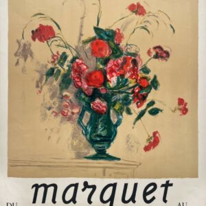AFFICHES ORIGINALES - Spectacle & Évènements - Marquet à la Galerie Bellier – Affiche Expo Litho P. Tartas 1962