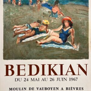 AFFICHES ORIGINALES - Spectacle & Évènements - Bedikian au Moulin de Vauboyen à Bièvres – Affiche Expo Litho René Guillard 1967