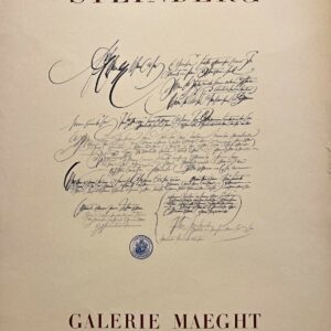 AFFICHES ORIGINALES - Spectacle &amp; Évènements - Steinberg à la Galerie Maeght – Affiche Expo Litho Arte 1971