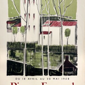 AFFICHES ORIGINALES - Spectacle & Évènements - Pierre Fournel à la Galerie Lorenceau – Affiche Expo Litho Mourlot 1958