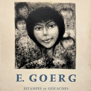 AFFICHES ORIGINALES - Spectacle & Évènements - E. Goerg à la Galerie Sagot-Le Garrec – Affiche Expo Litho Desjobert 1959