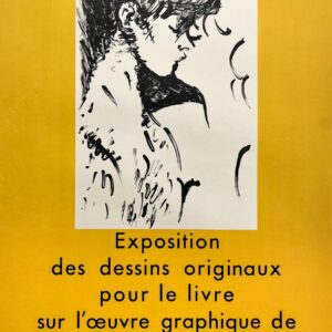 AFFICHES ORIGINALES - Spectacle & Évènements - Vertès à la Librairie Lardanchet – Affiche Expo Litho Mourlot 1961