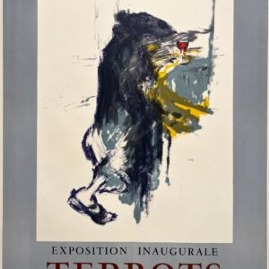 AFFICHES ORIGINALES - Spectacle &amp; Évènements - Terbots à la Galerie Saint-Louis-en-l’Isle – Affiche Expo Litho Mourlot 1960