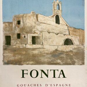 AFFICHES ORIGINALES - Spectacle & Évènements - Fonta à la Galerie 93 – Affiche Expo Litho Mourlot 1961