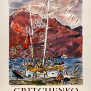AFFICHES ORIGINALES - Spectacle & Évènements - Gritchenko à la Galerie de l&rsquo;Art Moderne – Affiche Expo Litho Desjobert 1962