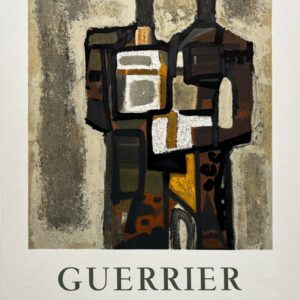 AFFICHES ORIGINALES - Spectacle & Évènements - Guerrier à la Galerie de Paris – Affiche Expo Litho Mourlot 1970