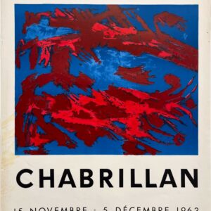 AFFICHES ORIGINALES - Spectacle &amp; Évènements - Chabrillan à la Galerie Raymond Creuze – Affiche Expo Litho Mourlot 1963