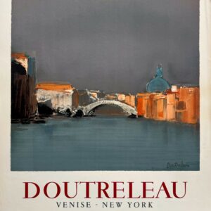 AFFICHES ORIGINALES - Spectacle & Évènements - Doutreleau à la Galerie de Paris – Affiche Expo Litho Mourlot 1967