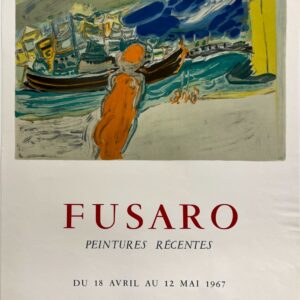 AFFICHES ORIGINALES - Spectacle & Évènements - Furaso à la Galerie Marcel Guiot – Affiche Expo Litho Mourlot 1967