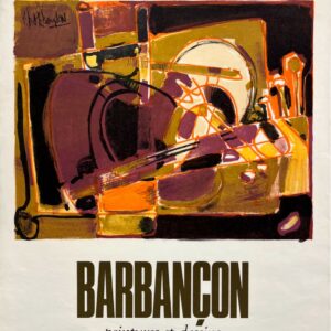 AFFICHES ORIGINALES - Spectacle & Évènements - Barbançon chez Tagliana, Maison Van Gogh – Affiche Expo Litho A. Karcher 1974