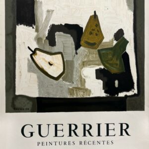 AFFICHES ORIGINALES - Spectacle & Évènements - Guerrier à la Galerie de Paris – Affiche Expo Litho Mourlot 1968