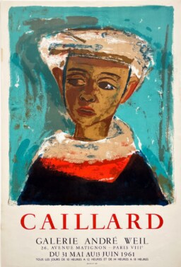 AFFICHES ORIGINALES - Spectacle & Évènements - Caillard à la Galerie André Weil – Affiche Expo Litho Mourlot 1961