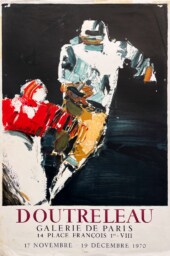 AFFICHES ORIGINALES - Spectacle & Évènements - Doutreleau à la Galerie de Paris – Affiche Expo Litho Mourlot 1970