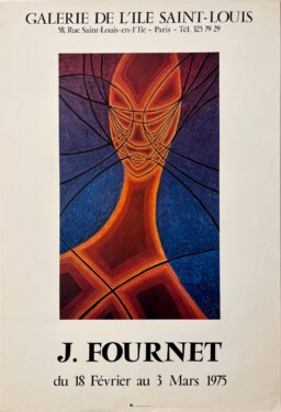 AFFICHES ORIGINALES - Spectacle & Évènements - Fournet à la Galerie de l&rsquo;Ile Saint-Louis – Affiche Expo Litho Junes & Fils 1975