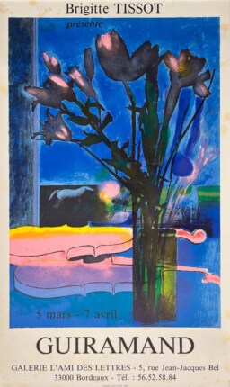 AFFICHES ORIGINALES - Spectacle & Évènements - Guiramand à la Galerie l&rsquo;Ami des Lettres – Affiche Expo Litho [1970]