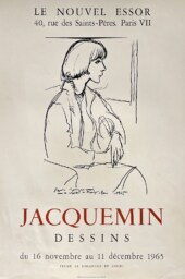 AFFICHES ORIGINALES - Spectacle & Évènements - Jacquemin à la Galerie Le Nouvel Essor – Affiche Expo Litho Rigal 1965