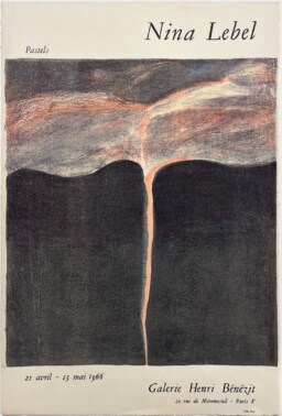 AFFICHES ORIGINALES - Spectacle & Évènements - Nina Lebel à la Galerie Henri Bénézit – Affiche Expo Litho Pons 1966