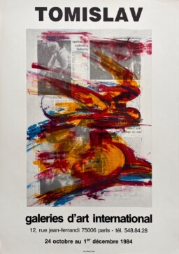 AFFICHES ORIGINALES - Spectacle & Évènements - Tomislav à la Galerie d&rsquo;Art International – Affiche Expo Litho 1984