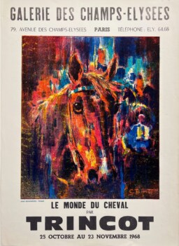 AFFICHES ORIGINALES - Spectacle & Évènements - Trincot à la Galerie des Champs-Élysées – Affiche Expo Litho Jess-Borocco 1968
