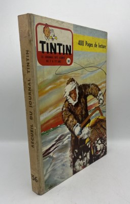NEUVIÈME ART - Hergé - Recueil Journal de Tintin – Album n° 36 – édition française 1958