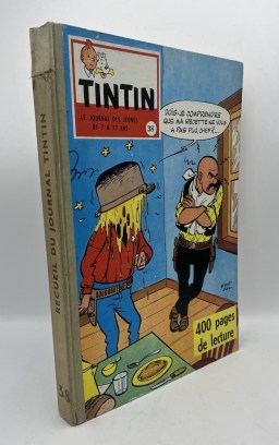 NEUVIÈME ART - Hergé - Recueil Journal de Tintin – Album n° 38 – édition française 1959