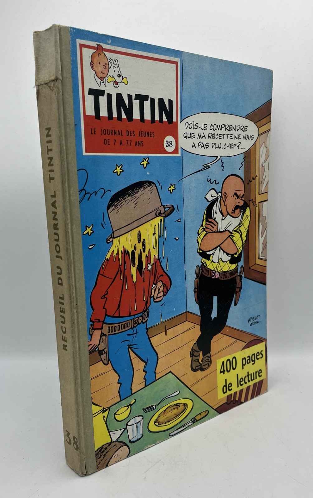 NEUVIÈME ART - Hergé - Recueil Journal de Tintin – Album n° 38 – édition française 1959