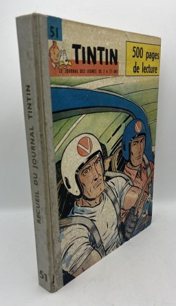 NEUVIÈME ART - Hergé - Recueil Journal de Tintin – Album n° 51 – édition française 1962