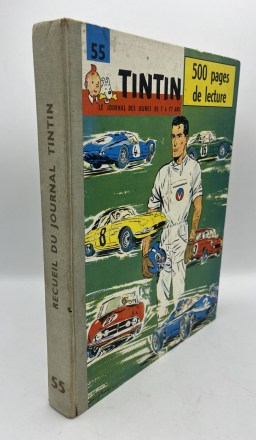 NEUVIÈME ART - Hergé - Recueil Journal de Tintin – Album n° 55 – édition française 1962