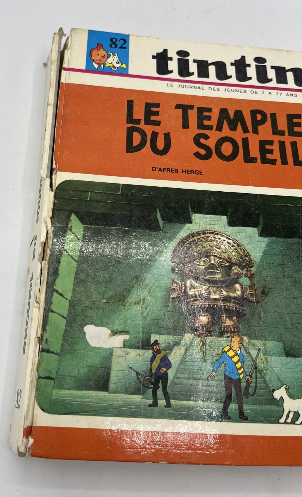 NEUVIÈME ART - Hergé - Recueil Journal de Tintin – Album n° 82 – édition française 1970
