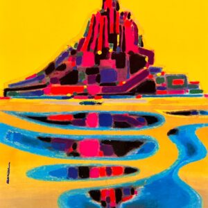 AFFICHES ORIGINALES - Tourisme - Mont-Saint-Michel – O.D.T de la Manche – Auriac – 1989