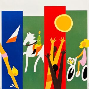 AFFICHES ORIGINALES - Tourisme - L&rsquo;été est Beau en Eure-et-Loire – Auriac – [1990]