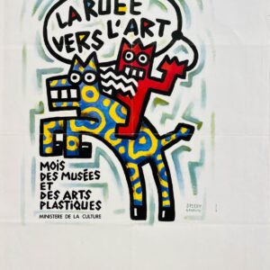 AFFICHES ORIGINALES - Spectacle &amp; Événements - La Ruée vers l&rsquo;Art – Speedy Graphito – [1980]