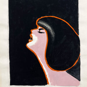 Maquette Originale, Mireille Mathieu au Palais des Congrès – Bernard Villemot – 1983