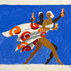 Maquette Originale, Orangina, Couple qui danse – Bernard Villemot – [1980]