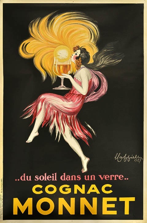 AFFICHES ORIGINALES - Publicité - Affiche Ancienne Originale – Cognac Monnet – Leonetto Cappiello – 1927