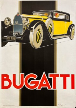AFFICHES ORIGINALES - Publicité - Bugatti – René Vincent – re. 1979/1980