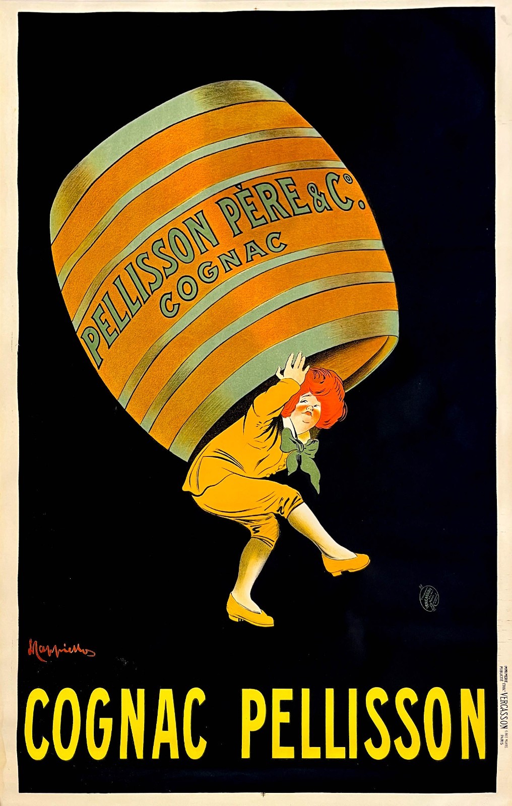 AFFICHES ORIGINALES - Publicité - Cognac Pellisson – Leonetto Cappiello – 1907