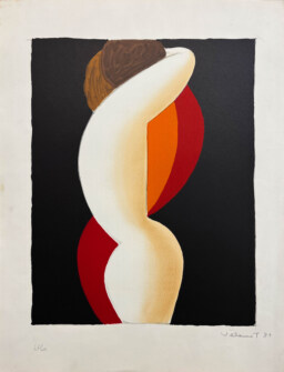AFFICHES ORIGINALES - Publicité - Perrier,  Le Couple Enlacé – Bernard Villemot – 1984