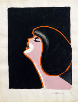 AFFICHES ORIGINALES - Spectacle & Événements - Maquette Originale, Mireille Mathieu au Palais des Congrès – Bernard Villemot – 1983