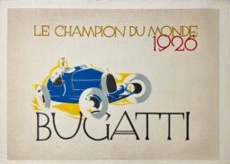 AFFICHES ORIGINALES - Sport - Bugatti – Ernst Dryden – re. 1984