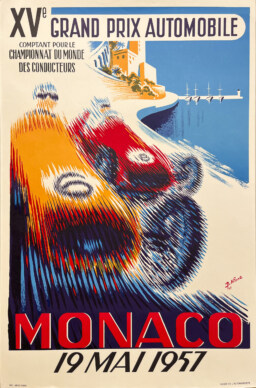 AFFICHES ORIGINALES - Sport - Grand Prix Automobile de Monaco – B. Minne – 1983