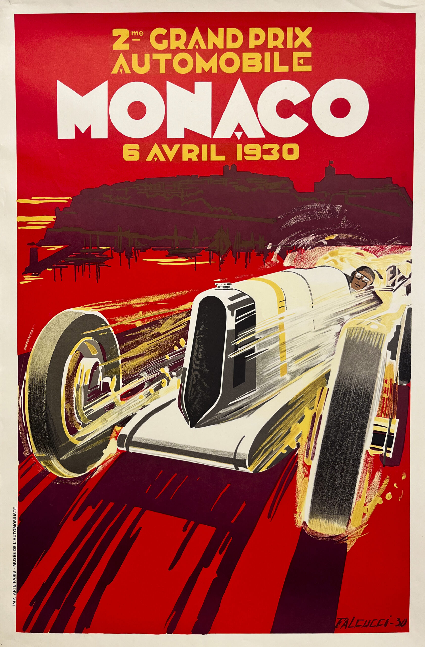 AFFICHES ORIGINALES - Sport - Grand Prix Automobile de Monaco – Falcucci – 1983