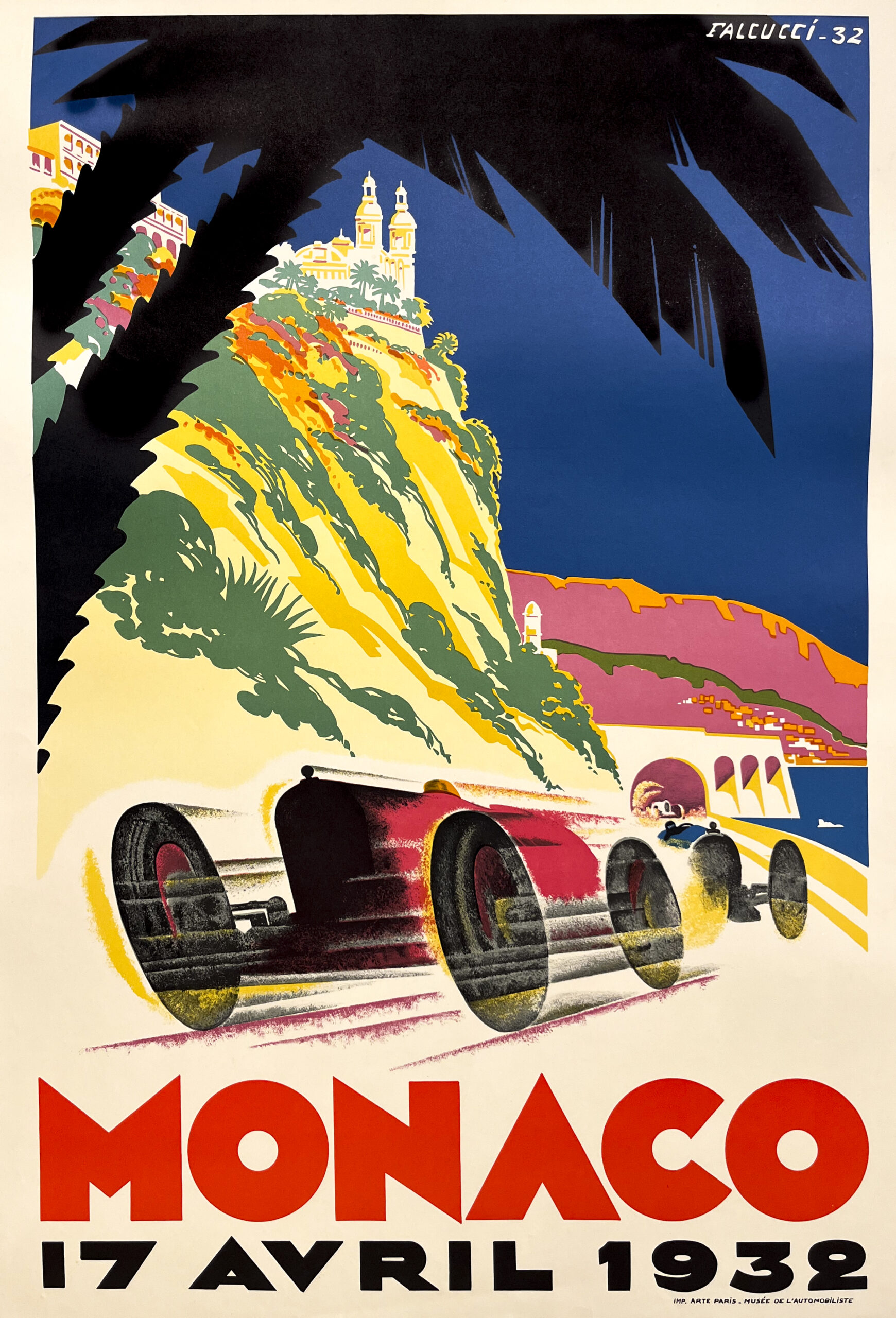 AFFICHES ORIGINALES - Sport - Grand Prix Automobile de Monaco – Falcucci – 1983