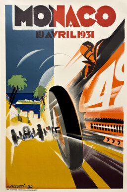 AFFICHES ORIGINALES - Sport - Grand Prix Automobile de Monaco – Falcucci – re. 1983