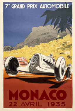 AFFICHES ORIGINALES - Sport - Grand Prix Automobile de Monaco – Géo Ham – 1983