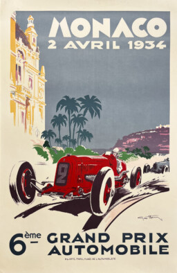 AFFICHES ORIGINALES - Sport - Grand Prix Automobile de Monaco – Géo Ham – 1983