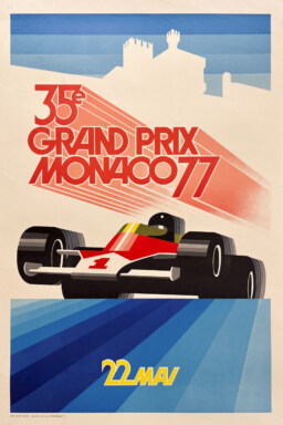 AFFICHES ORIGINALES - Sport - Grand Prix Automobile de Monaco – Hugon – 1983